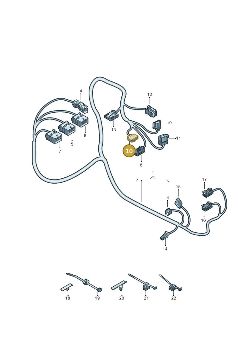 8K0972706 — Audi Q4 Sportback (2021-2025) diagram 89a972800, position 10
