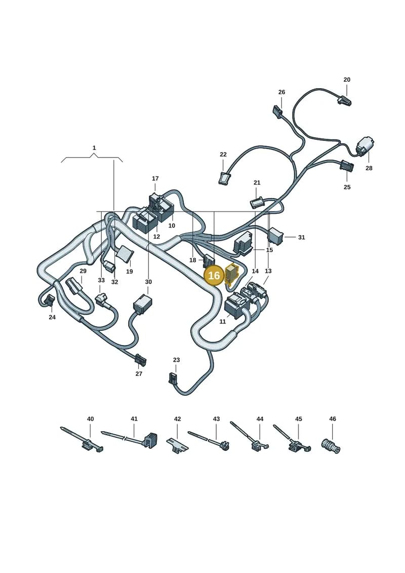 8K0972706 — Audi A5 Limousine (2024-2025) diagram 8wk972900, position 16