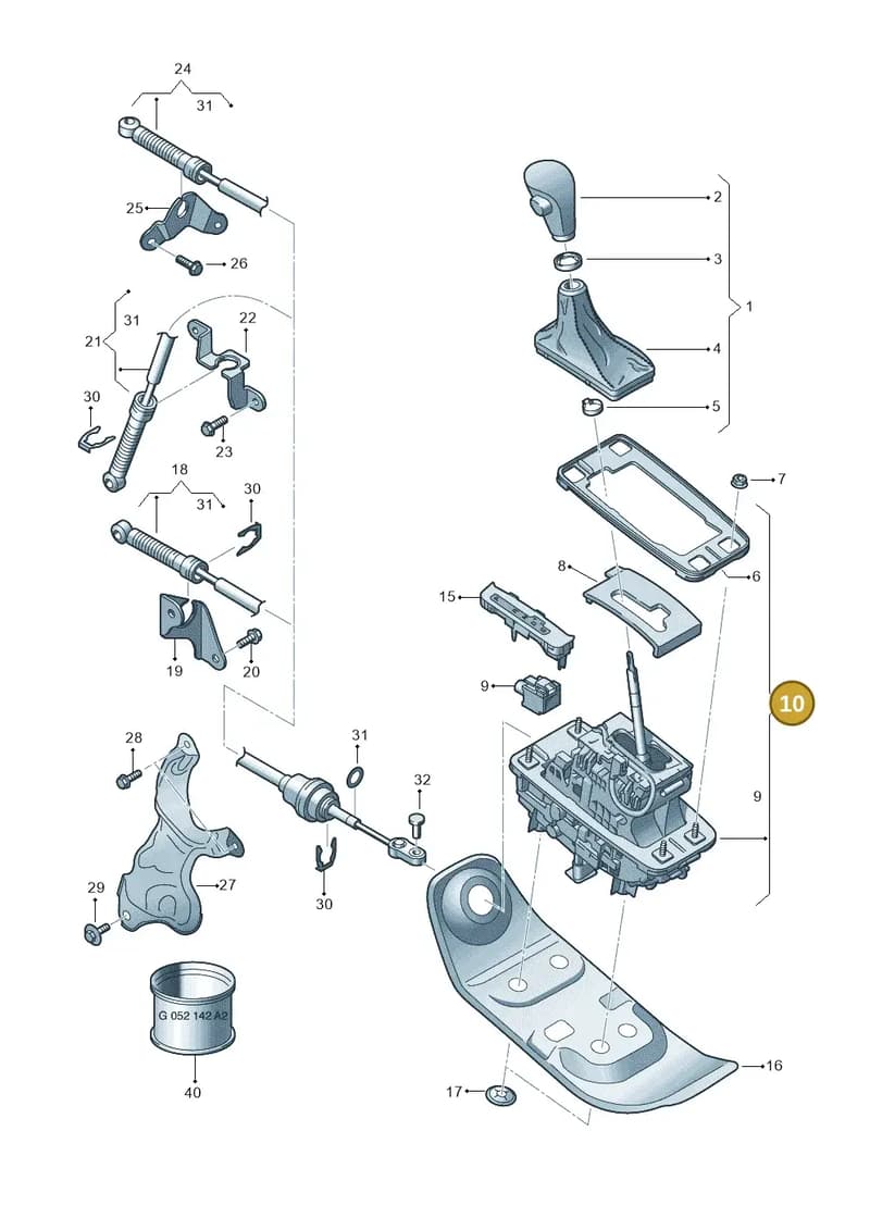 8K1713105AG — Audi A6 Avant (2012-2018) diagram 670713100, position 10