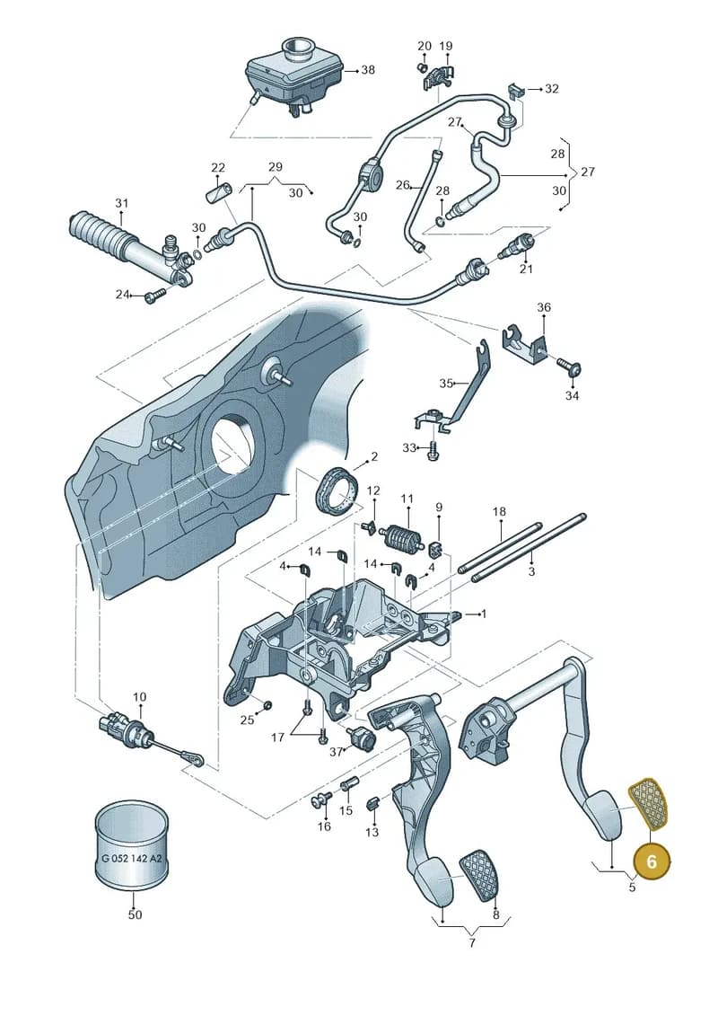 8K272117301C — Audi Q5 qu. 2.0 TDI (2012-2017) diagram 670721300, position 6