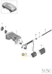 8K2723140A Audi Brake Pedal