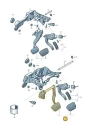 8K2723140D Audi Brake Pedal