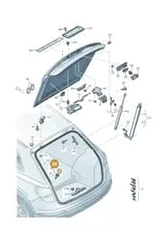 8K5827261 Audi Cover Cap
