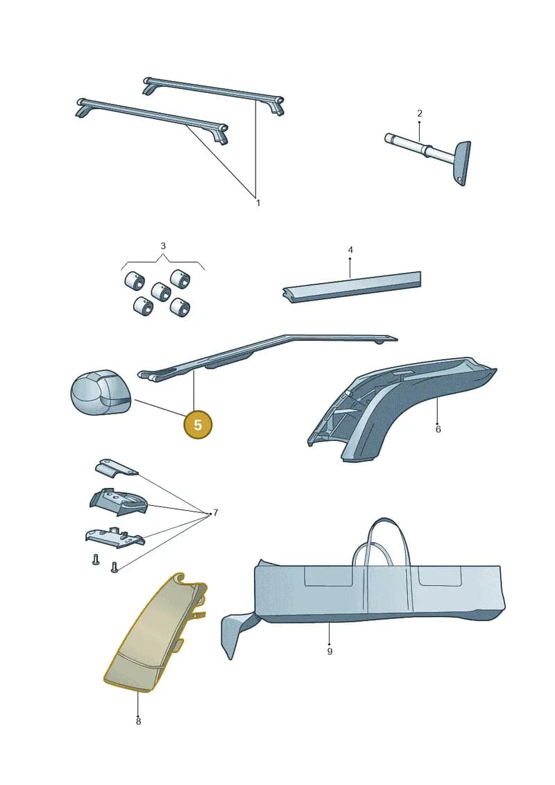 8K9071209E — Audi A6 2.0 tdi (2010-2015) diagram 758071310, position 5