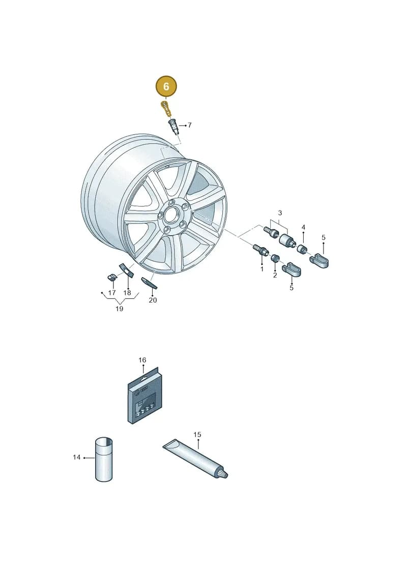 8K9601361 — Audi Q5 (2016-2025) diagram 745601200, position 6