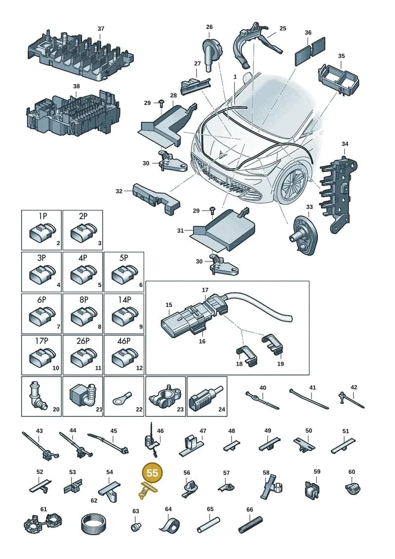 8L0971848J — SEAT CUPRA Born (2021-) diagram 10s971080, position 55