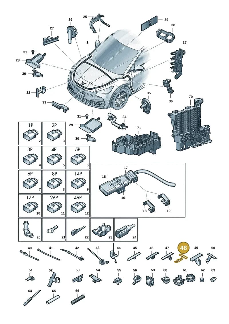 8L0971848J — SEAT CUPRA Tavascan (2023-) diagram 20h971080, position 48