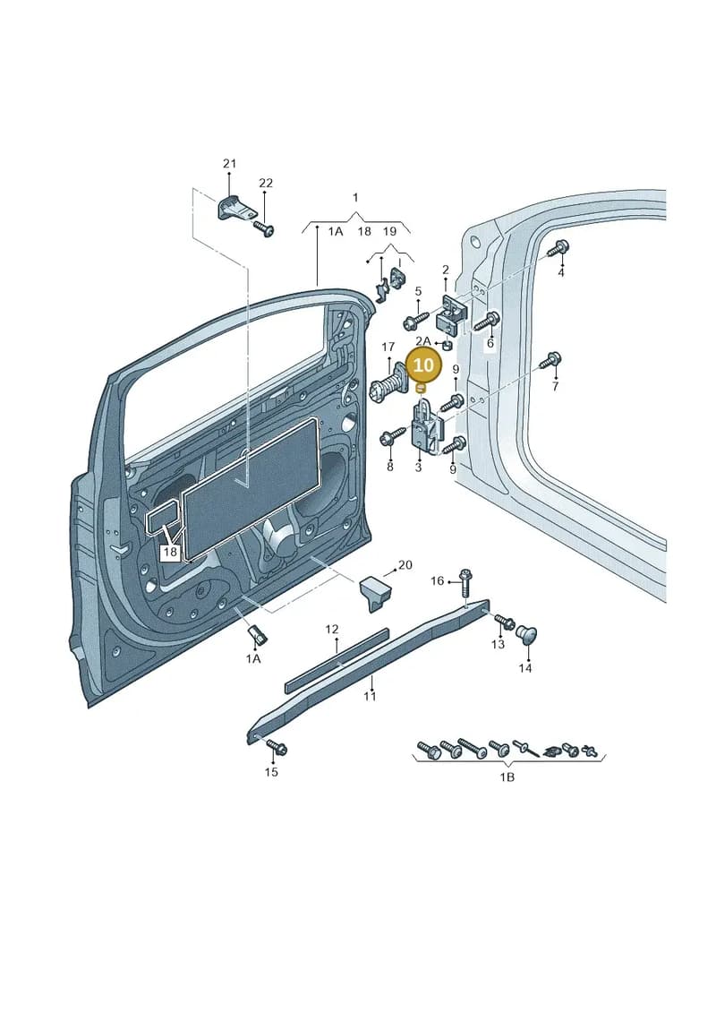 8L3837947 — Audi Q7 qu. 3.0 TDI (2009-2015) diagram 493831100, position 10