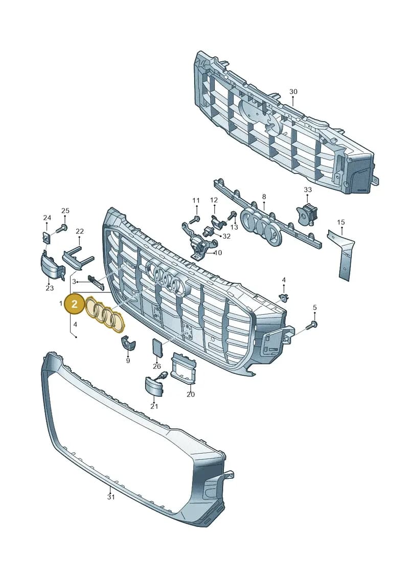 8MA853605B716 — Audi Q8 (2018-2025) diagram 429853030, position 2