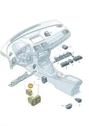 8P0919093 Audi Controller for Instrument Lighting