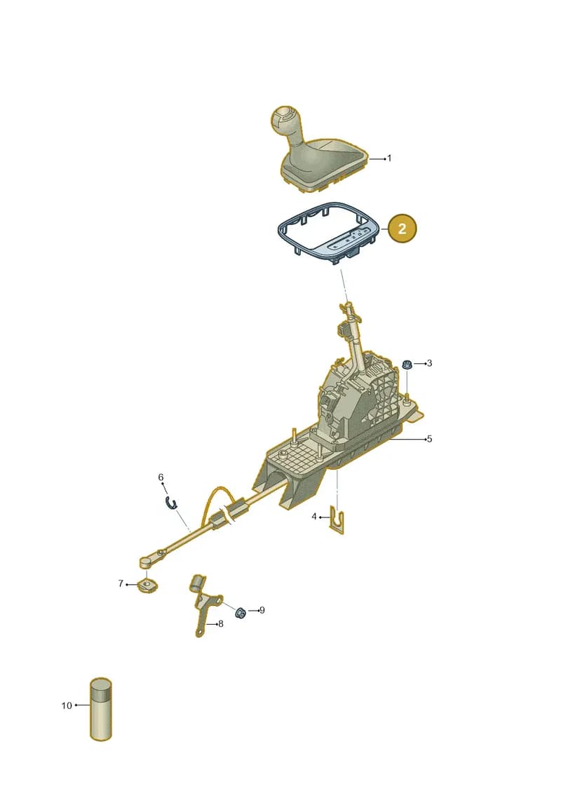 8P1713463A — Audi Q3 (2014-2019) diagram 855713010, position 2