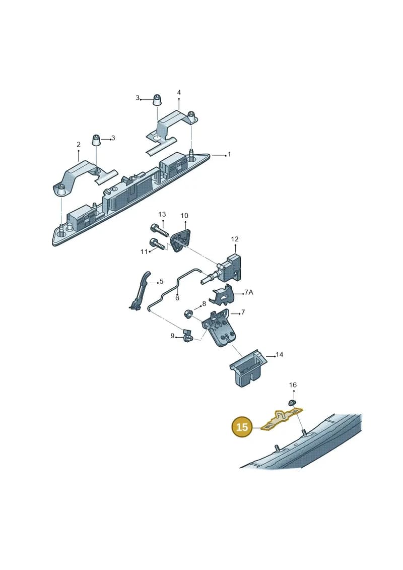 8P4827507A — Audi RS3 Sportback (2011-2012) diagram 412827150, position 15
