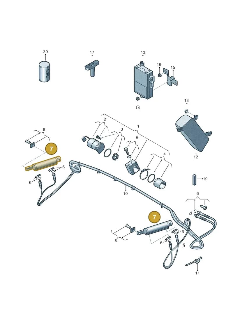 8P7871795 — Volkswagen Golf Cabriolet (2011-2016) diagram 642871200, position 7