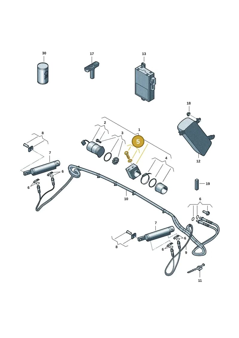 8P7898702 — Volkswagen T-Roc Cabriolet (2019-2025) diagram 2gk871020, position 5