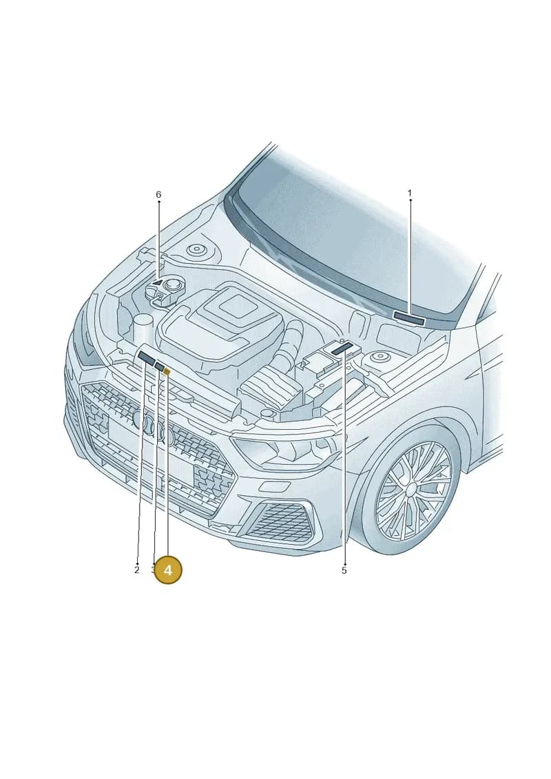 8R0010515R — Audi A1 Sportback (2018-2025) diagram 592010100, position 4