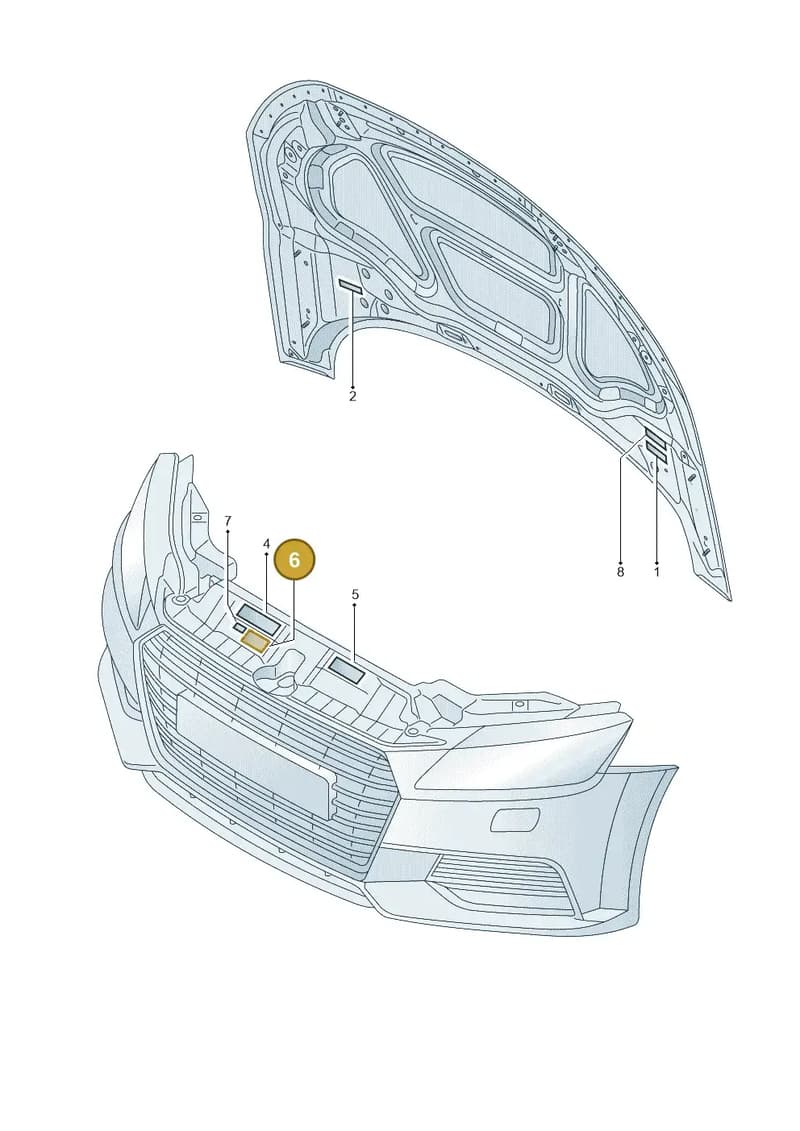 8R0010515R — Audi TT RS (2016-2023) diagram 850010100, position 6