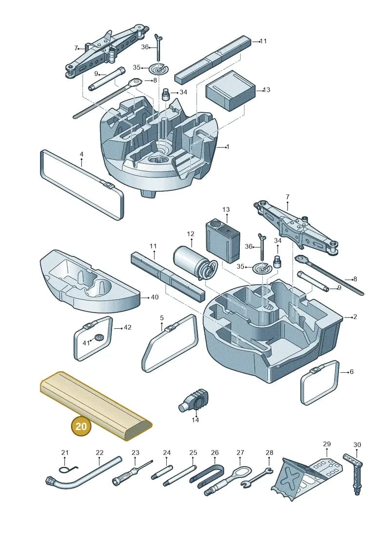 8R0012115C — Audi RS Q8 (2019-2025) diagram 429011100, position 20