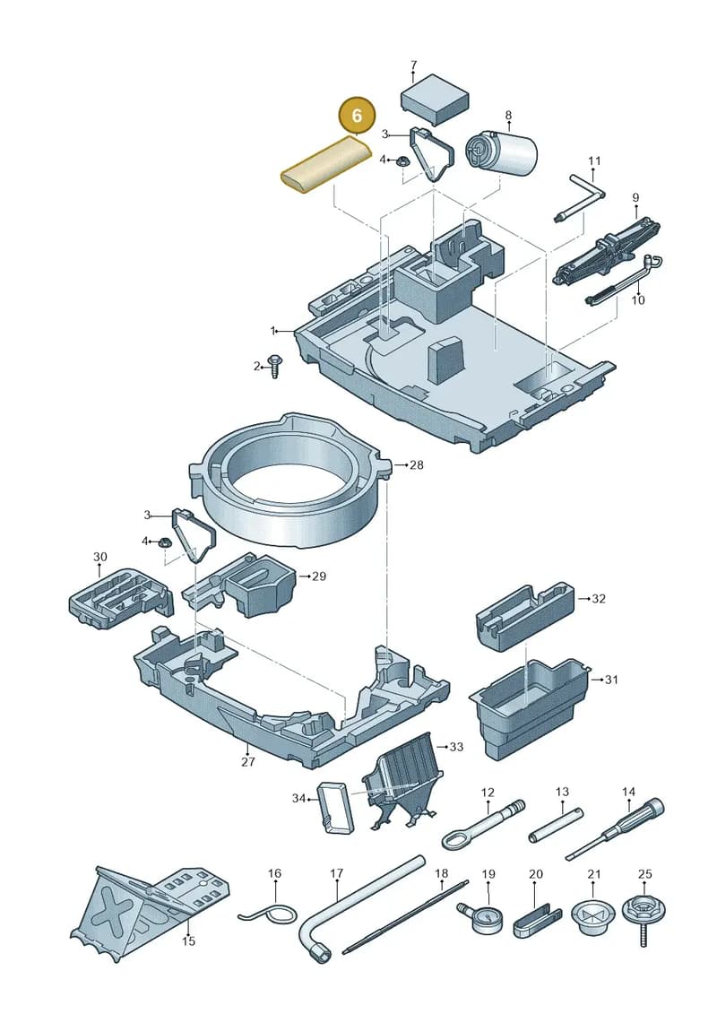 8R0012115C — Audi Q5 (2016-2025) diagram 896011100, position 6