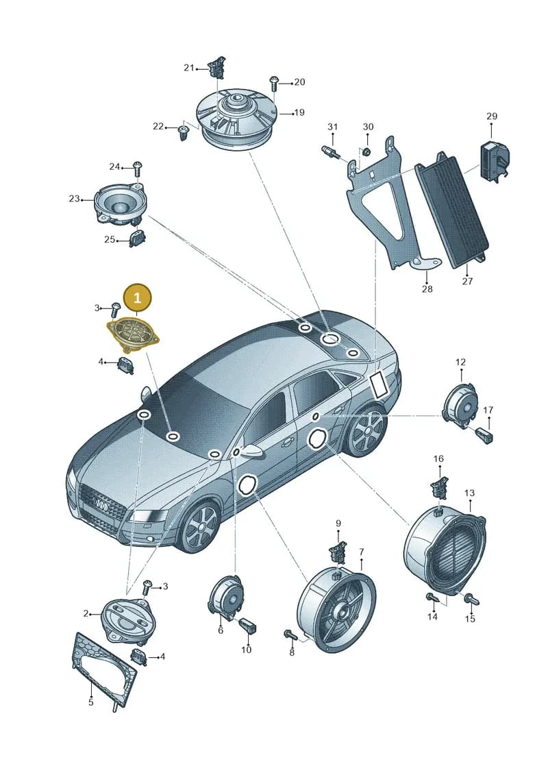 8R0035397 — Audi A5/S5 Coupe       08> (2007-) diagram 636035350, position 1