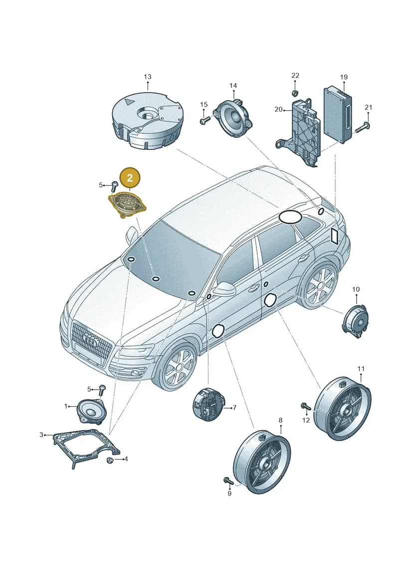 8R0035397A — Audi Q5 qu. 2.0 TDI (2012-2017) diagram 647035350, position 2