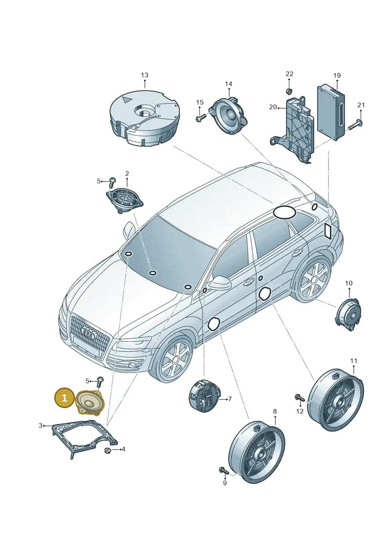 8R0035399 — Audi Q5 qu. 2.0 TDI (2012-2017) diagram 647035350, position 1
