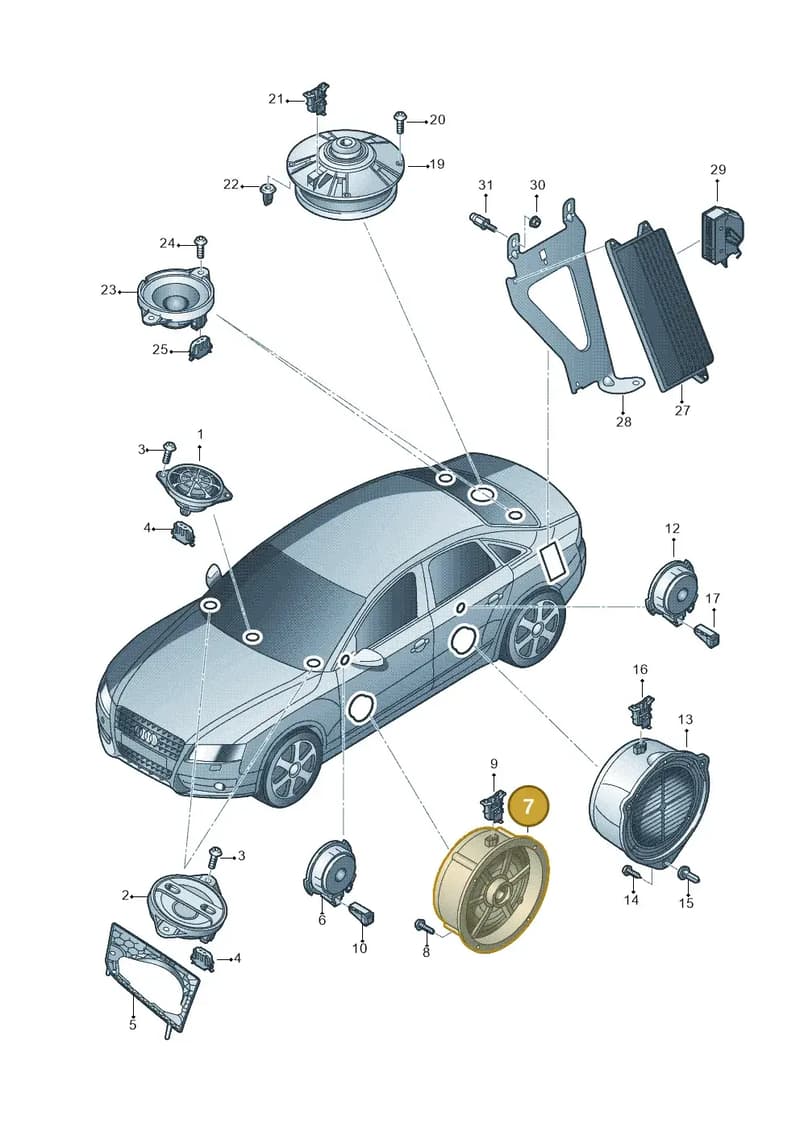 8R0035415A — Audi A5/S5 Coupe       08> (2007-) diagram 636035350, position 7