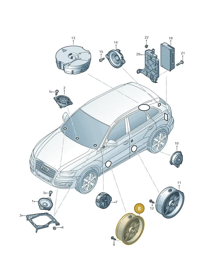8R0035415A — Audi Q5 qu. 2.0 TDI (2012-2017) diagram 647035350, position 8