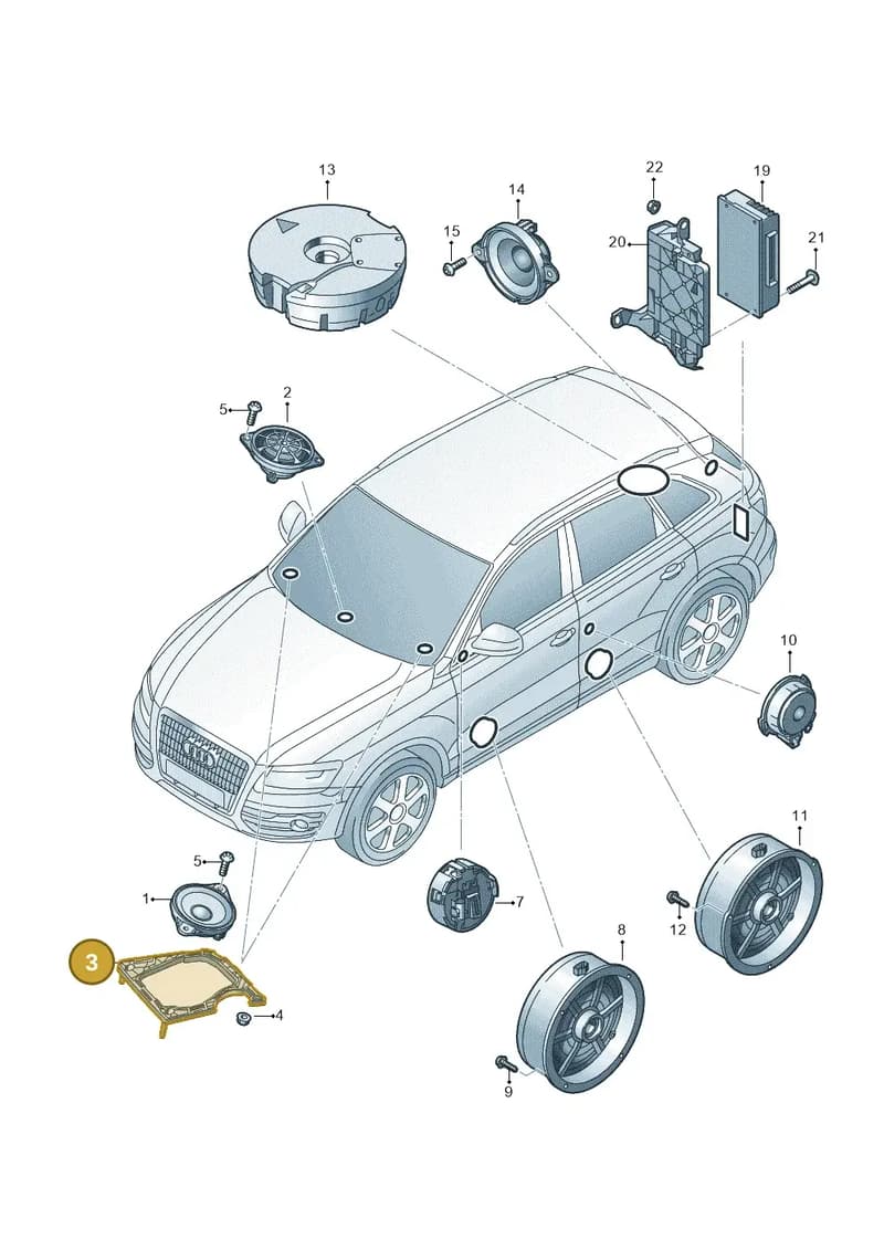 8R0035428 — Audi Q5 qu. 2.0 TDI (2012-2017) diagram 647035350, position 3
