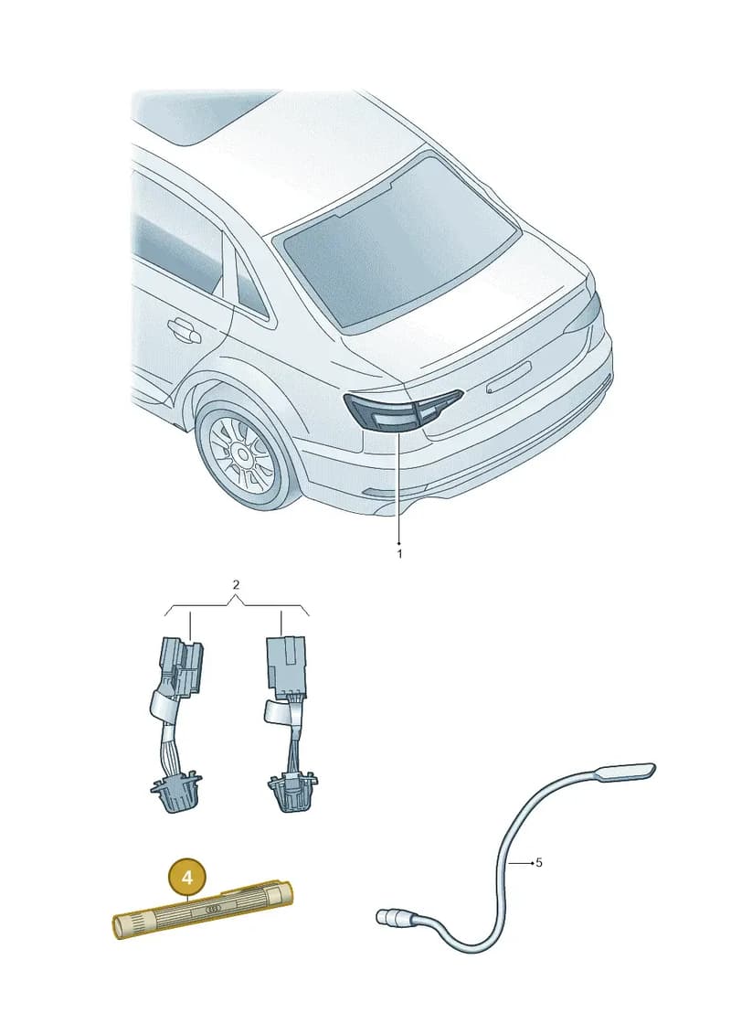 8R0052001D — Audi RS4 Avant (2017-2025) diagram 897051300, position 4