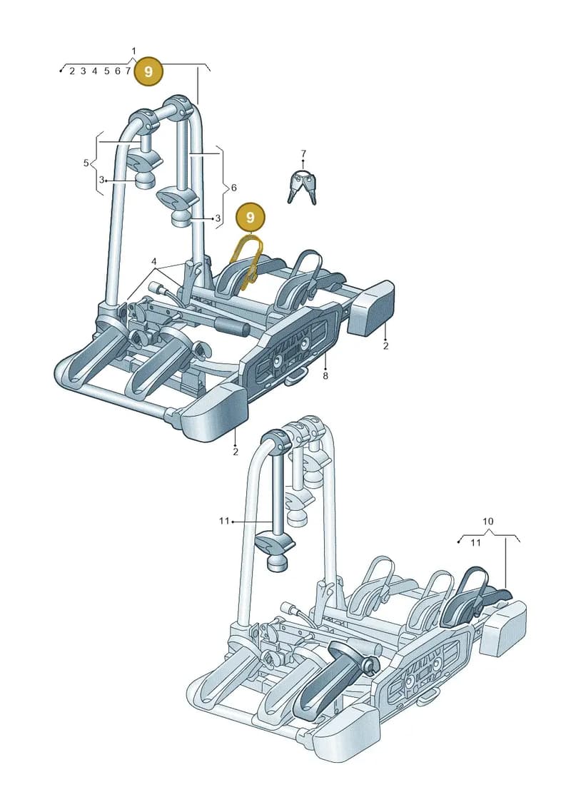 8R0071705 — Audi Q6 e-tron (2023-2025) diagram f5s071060, position 9