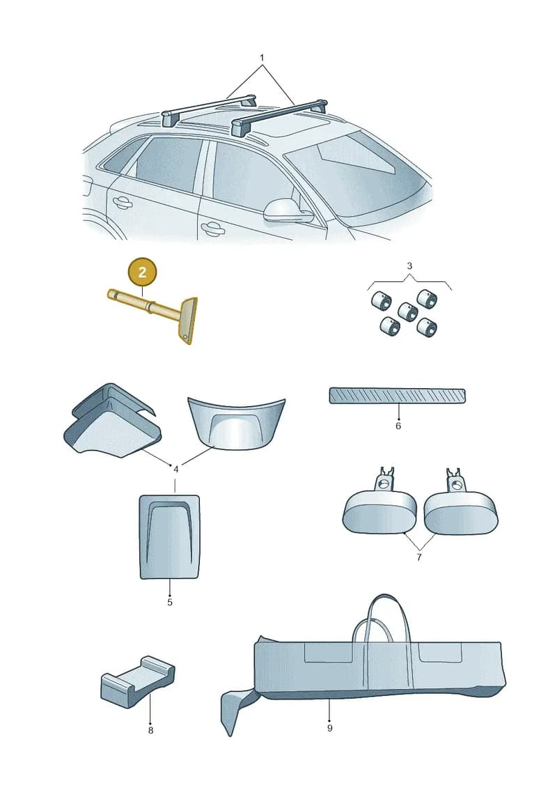 8R0071712H — Audi RS Q3 Sportback (2019-2024) diagram 647071300, position 2