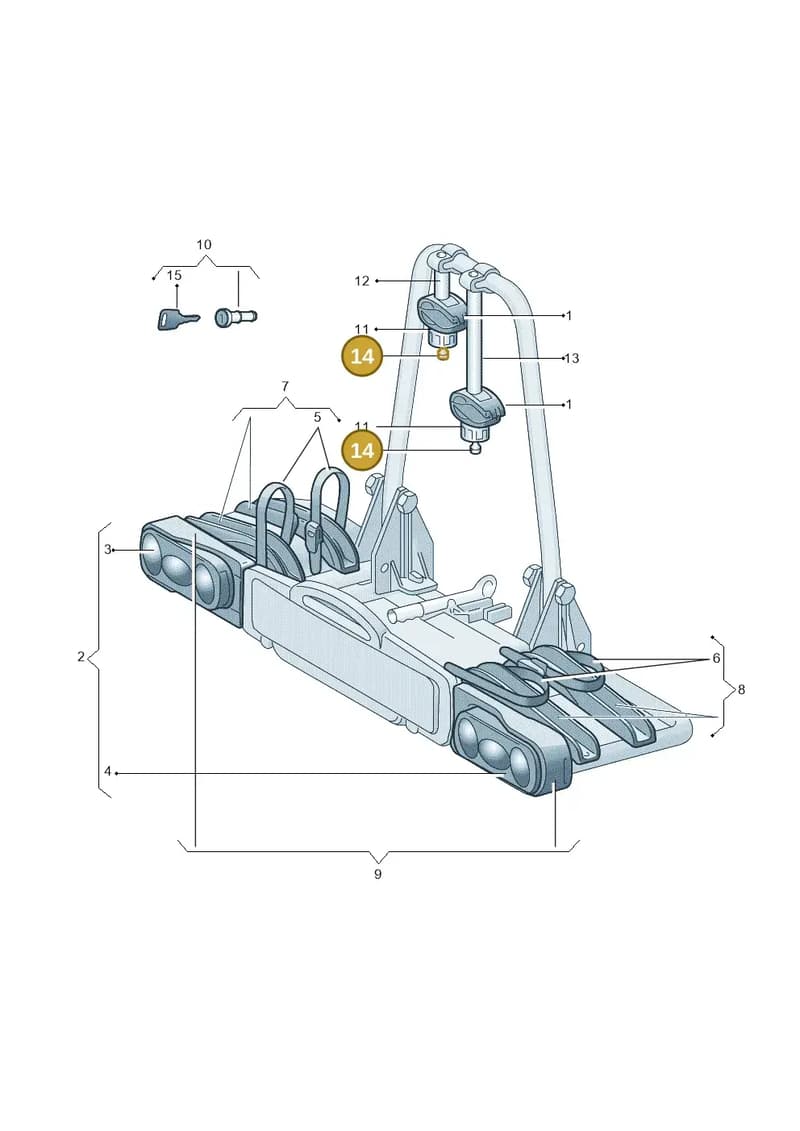 8R0071891D — Audi A7 Sportback (2014-2018) diagram 778071660, position 14