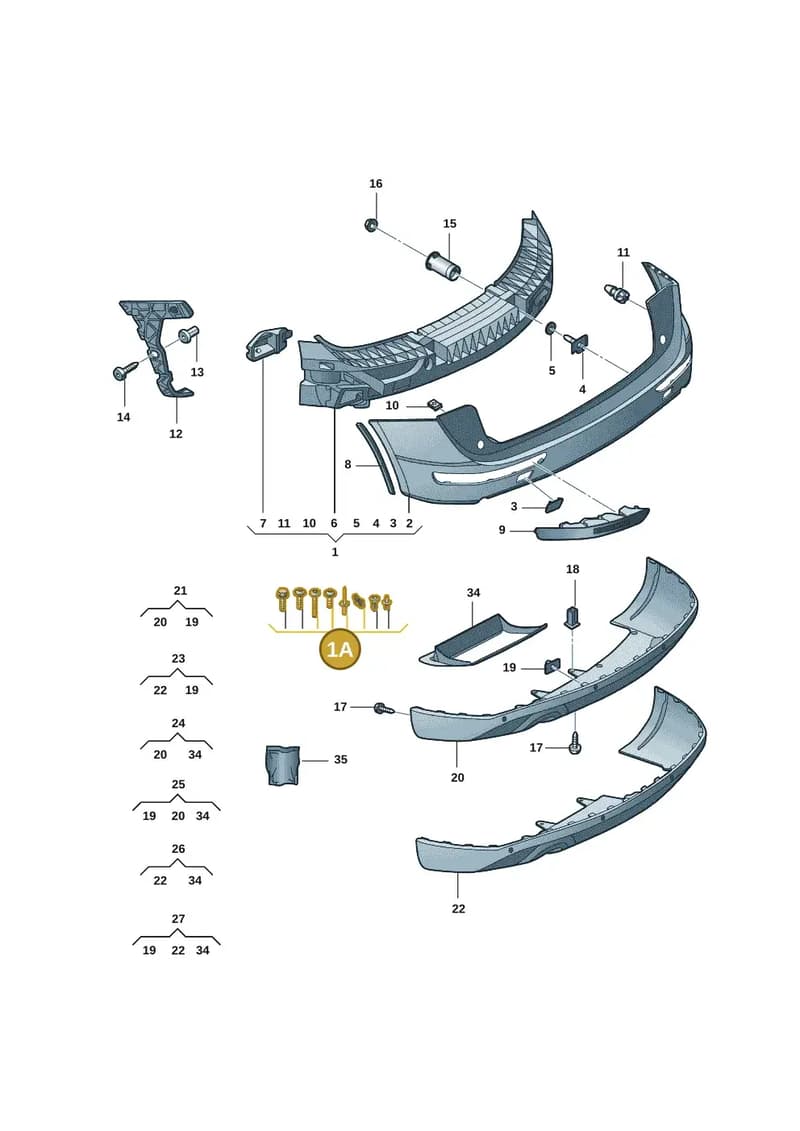 8R0098627 — Audi Q5 (2009-2018) diagram 687807065, position 1A