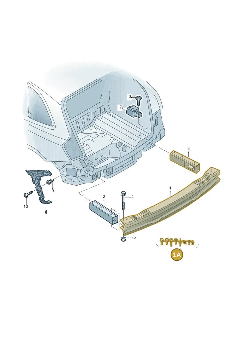 8R0098627 — Audi Q5 qu. 2.0 TDI (2012-2017) diagram 647807500, position 1A