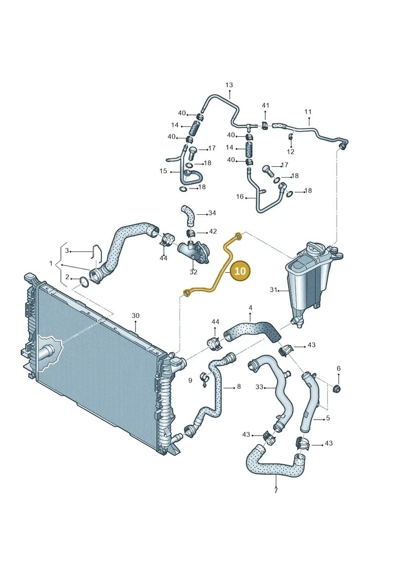 8R0121081AQ — Audi Q5 qu. 2.0 TDI (2008-2012) diagram 647121300, position 10