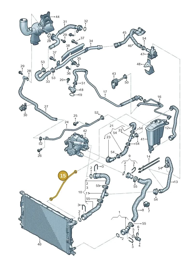8R0121081AQ — Audi Q5 qu. 2.0 TDI (2012-2017) diagram 724121200, position 15