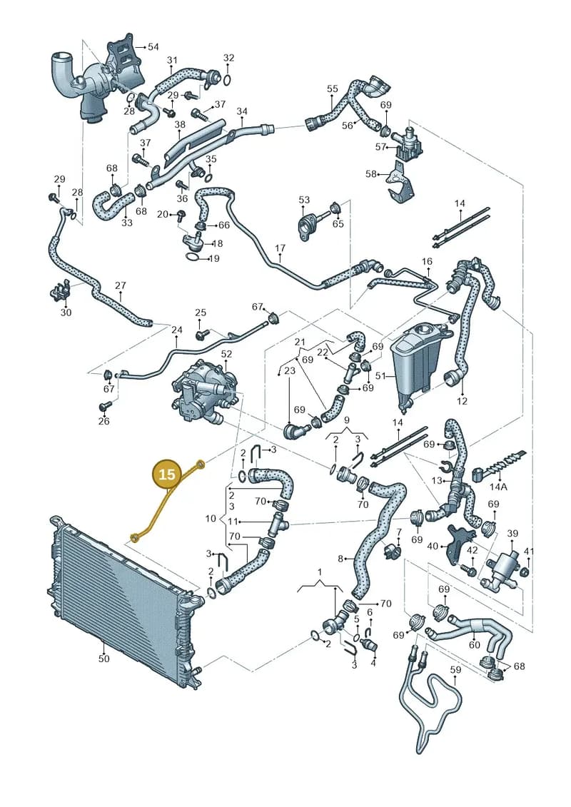 8R0121081AQ — Audi Q5 qu. 2.0 TDI (2012-2017) diagram 724121210, position 15