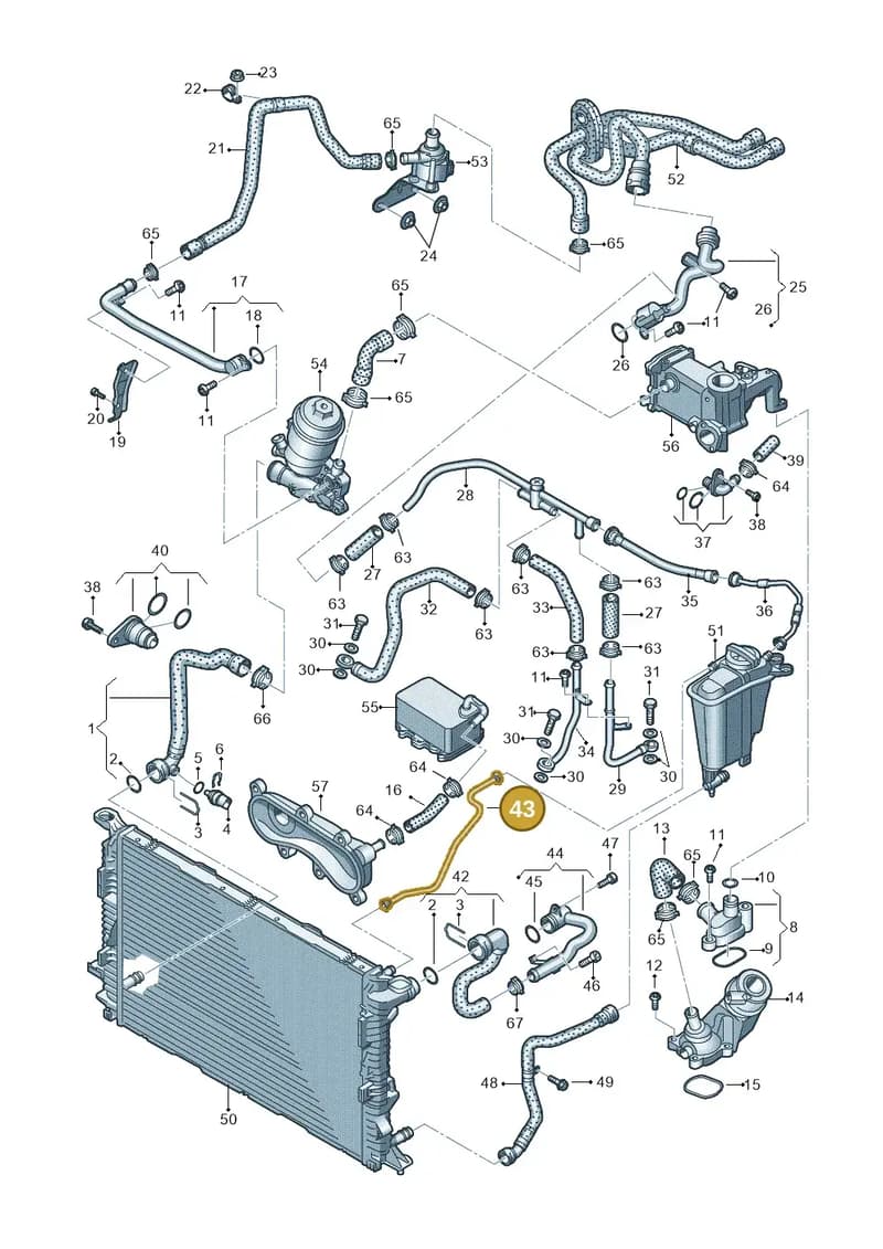 8R0121081AQ — Audi Q5 qu. 2.0 TDI (2012-2017) diagram 751121400, position 43