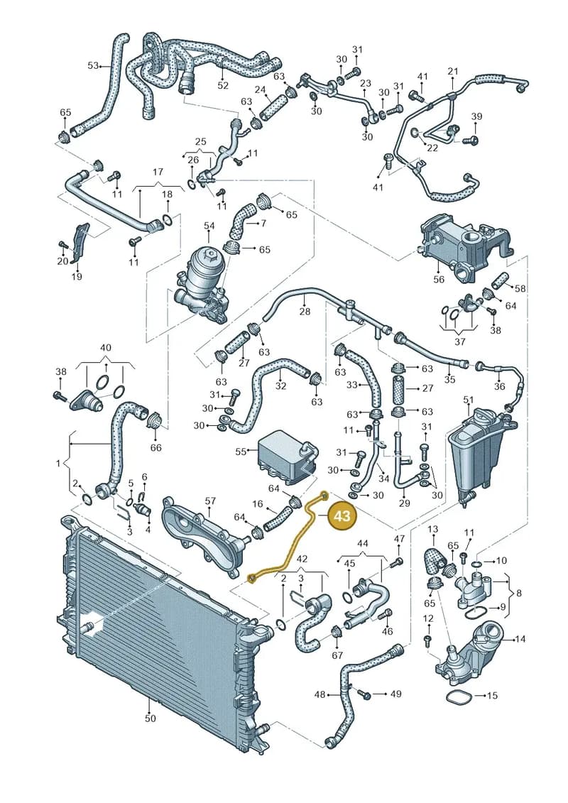8R0121081AQ — Audi Q5 qu. 2.0 TDI (2012-2017) diagram 751121410, position 43
