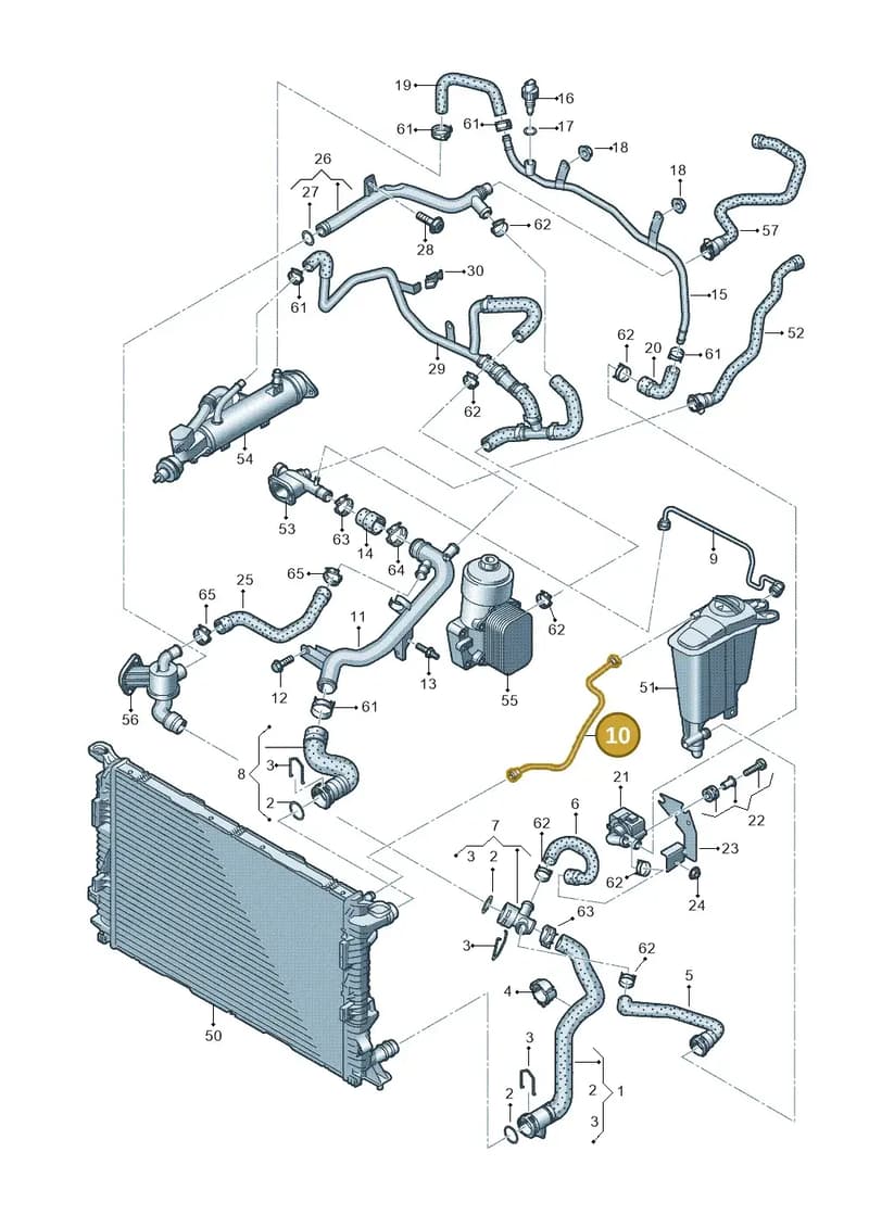 8R0121081M — Audi Q5 qu. 2.0 TDI (2008-2012) diagram 647121220, position 10