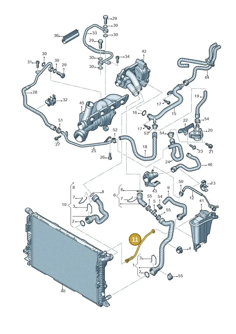 8R0121081M — Audi Q5 (2009-2018) diagram 636121300, position 11