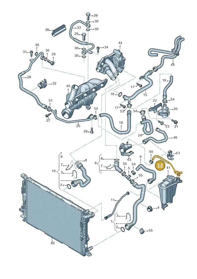 8R0121081 — Audi Q5 (2009-2018) diagram 636121300, position 12