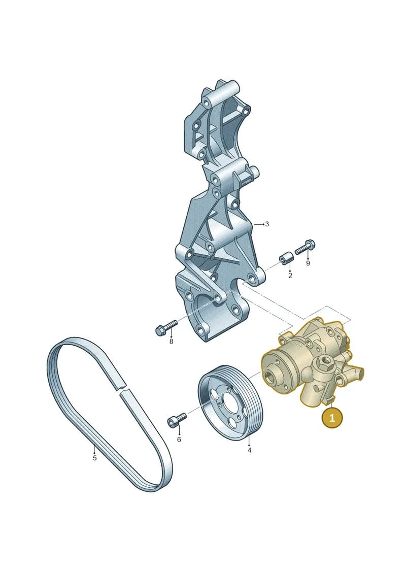 8R0145153D — Audi Q5 qu. 2.0 TDI (2008-2012) diagram 673145250, position 1