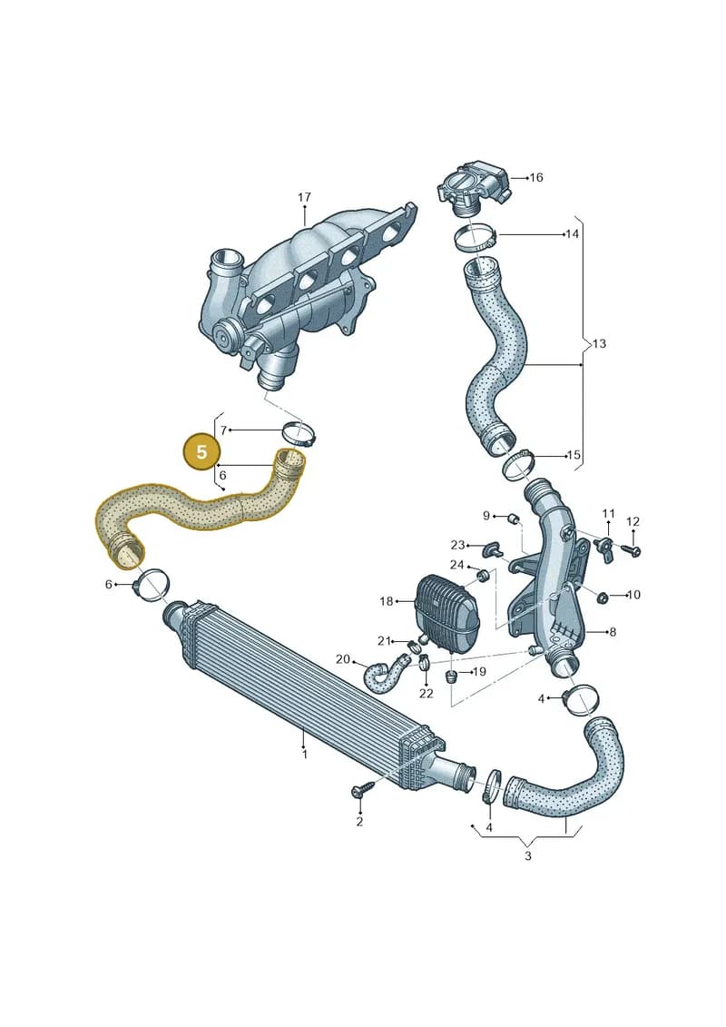 8R0145790A — Audi Q5 qu. 2.0 TDI (2012-2017) diagram 620145900, position 5