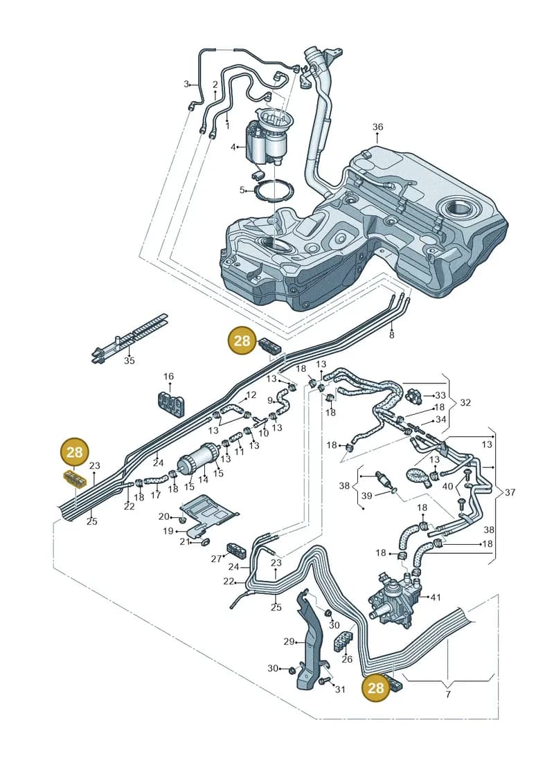 8R0201190E — Audi A6 Avant (2012-2018) diagram 711201250, position 28