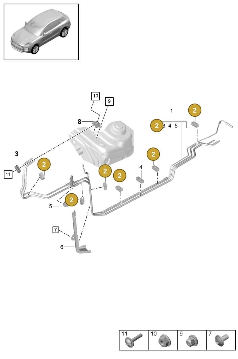 8R0201827D — Porsche Macan (2018-2022) diagram p52000081, position 2