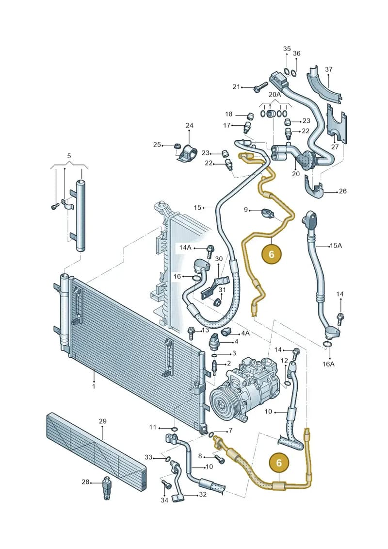 8R0260710J — Audi Q5 (2009-2018) diagram 687260040, position 6