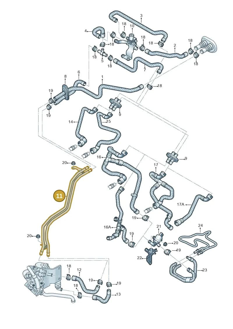 8R0265235T — Audi Q5 qu. 2.0 TDI (2012-2017) diagram 751261250, position 11