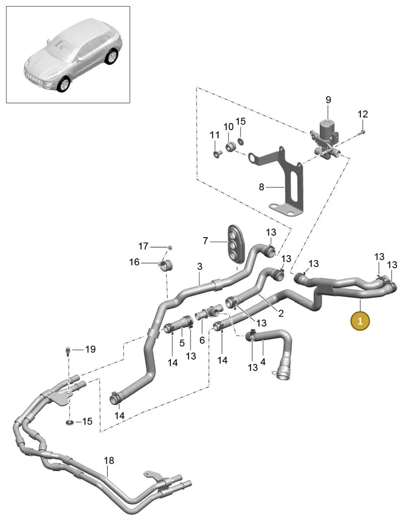 8R0265348Q — Porsche Macan (2013-2018) diagram p44813010, position 1