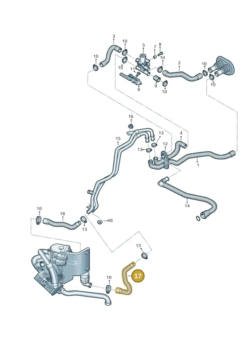 8R0265351G — Audi Q5 qu. 2.0 TDI (2008-2012) diagram 620261300, position 17
